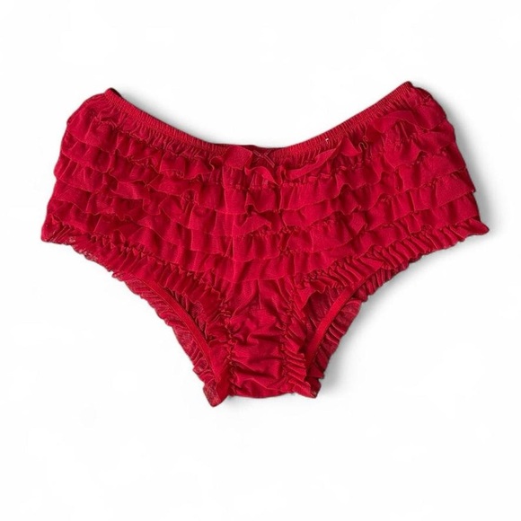 Red Ruffle Bloomers - Picture 2 of 4
